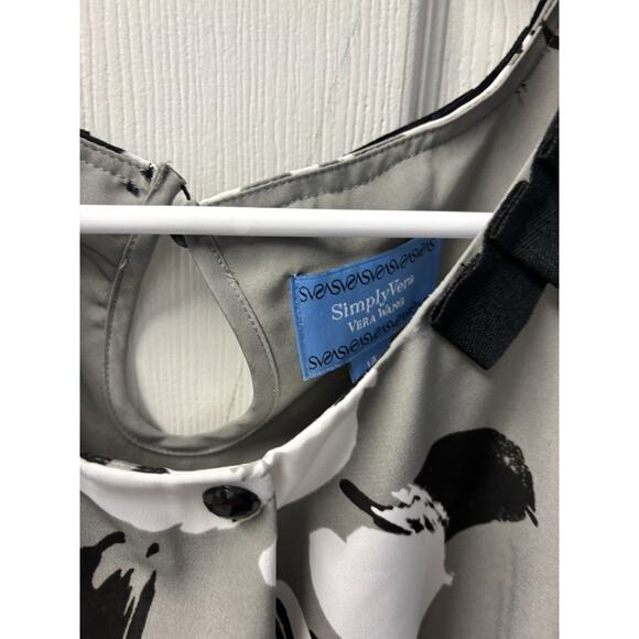 Vera Wang Simply Vera Misses Orchard Rain Sleeveless Dress Size 14 - Picture 2 of 8